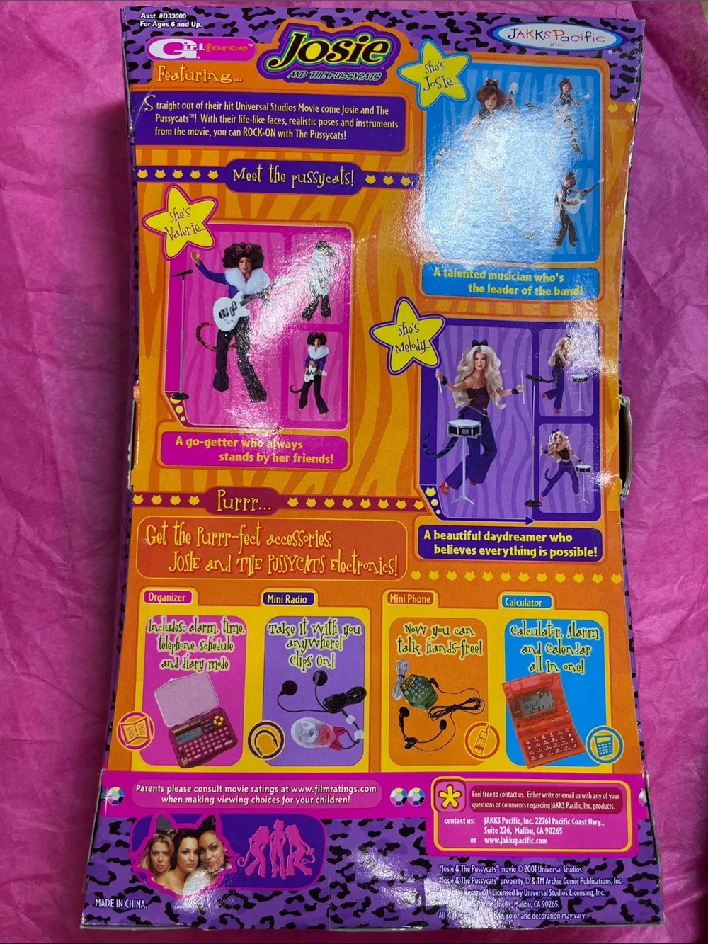 vintage 2001 Jakks Pacific Josie and the Pussycats 